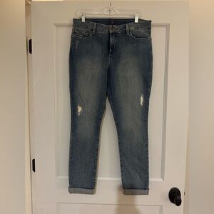 NYDJ Semi-Distressed Blue Jeans